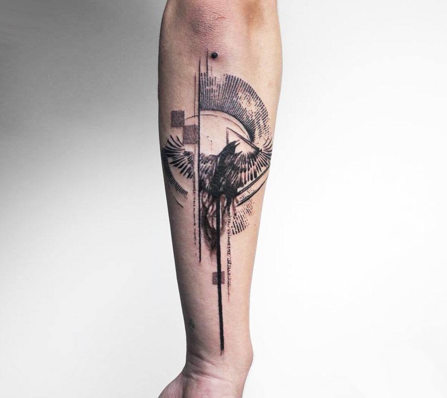 Crow tattoo by Koit Tattoo | Photo 17872
