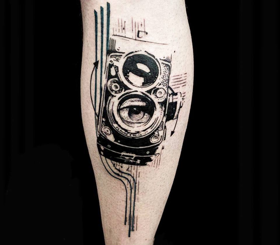 Camera tattoo hi-res stock photography and images - Alamy