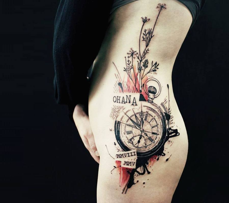 Rose and stopwatch tattoo . . . . #tattooideas #tattooart #tattooartist  #tattooist #tattoodesign #tattoolife #tattooink #tattooinspirati... |  Instagram