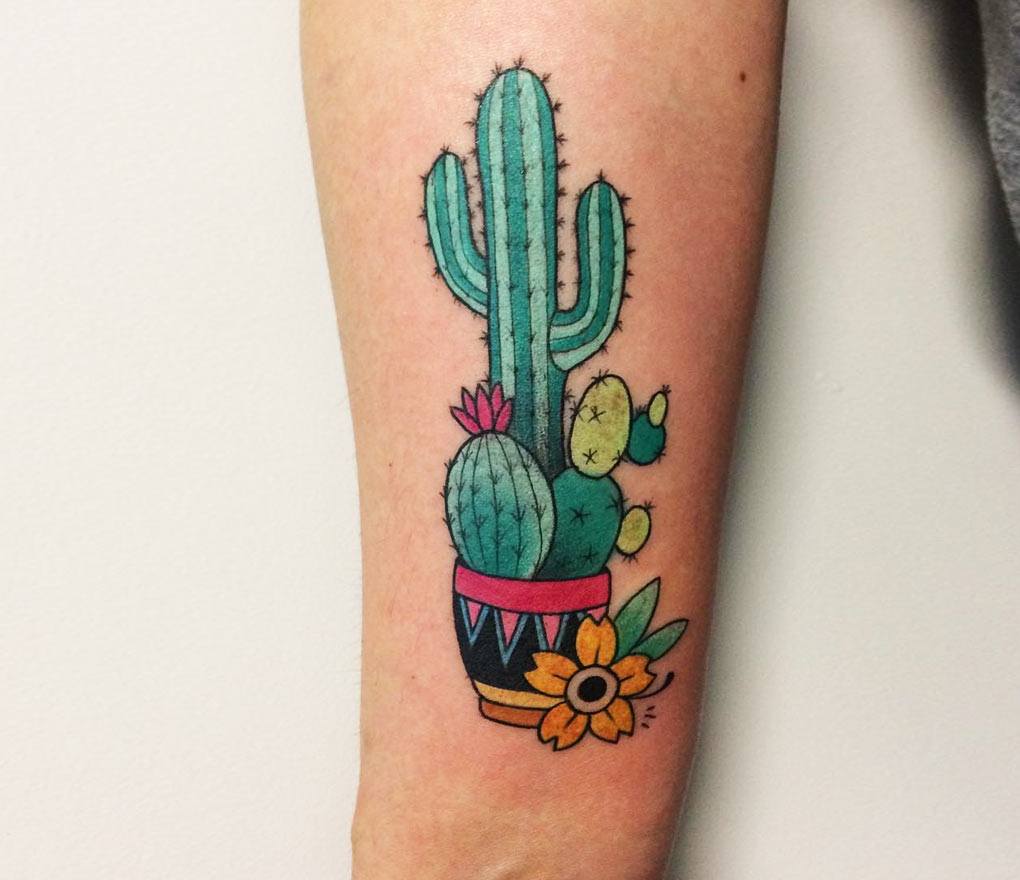 Cactus tattoo by Kowolik Grzegorz | Photo 24713
