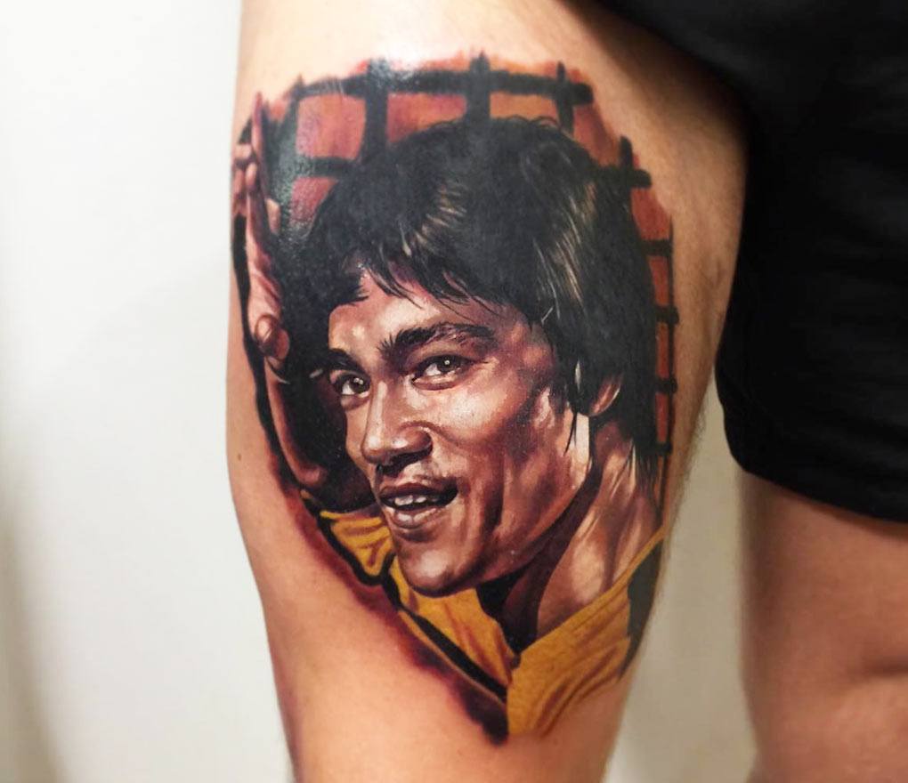 Buy Funny Bruce Lee Tattoo Online in India - Etsy