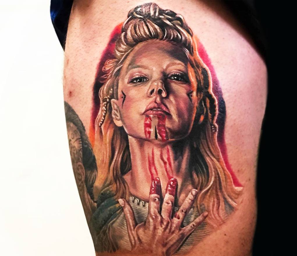 Lagertha tattoo by Kristian Kimonides | Photo 23549