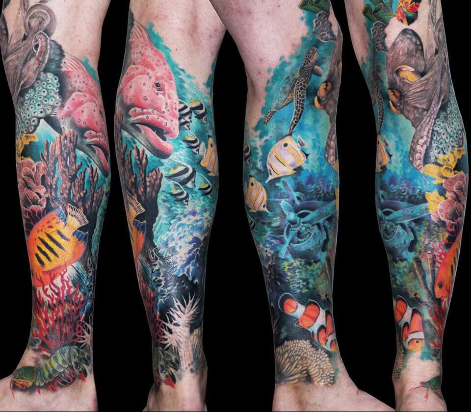 realistic ocean tattoosTikTok Search