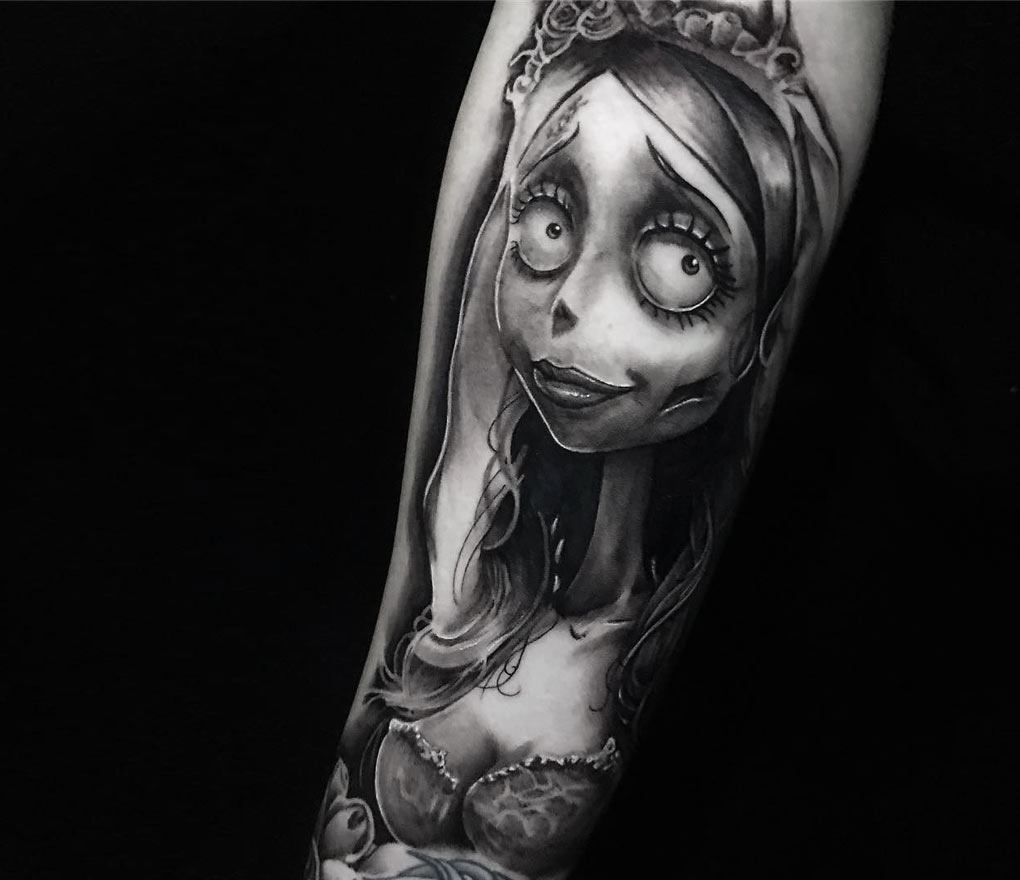 Close. realistic corpse bride realistic tattoo art Lloyd Nakao. 