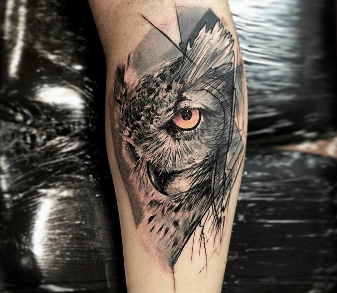 Owl tattoo by Thomas Acid  Photo 27104