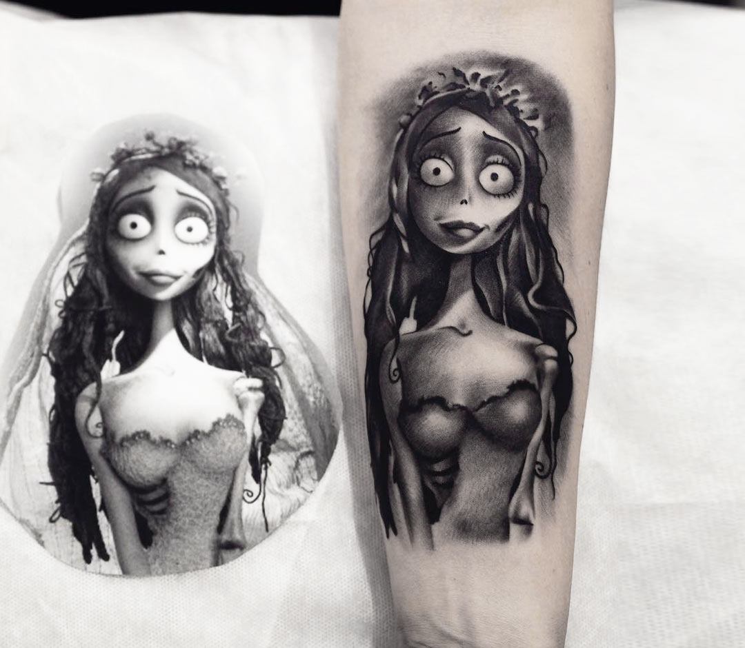 Tattoo photos Gallery. realistic corpse bride realistic tattoo art Lukash T...