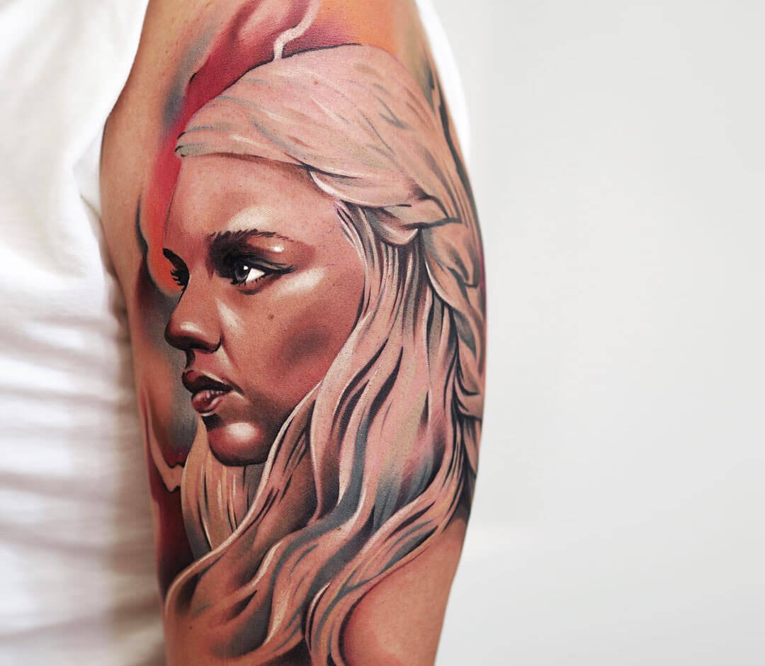 Daenerys Targaryen Tattoo By Lukash Tattoo Photo 27110 