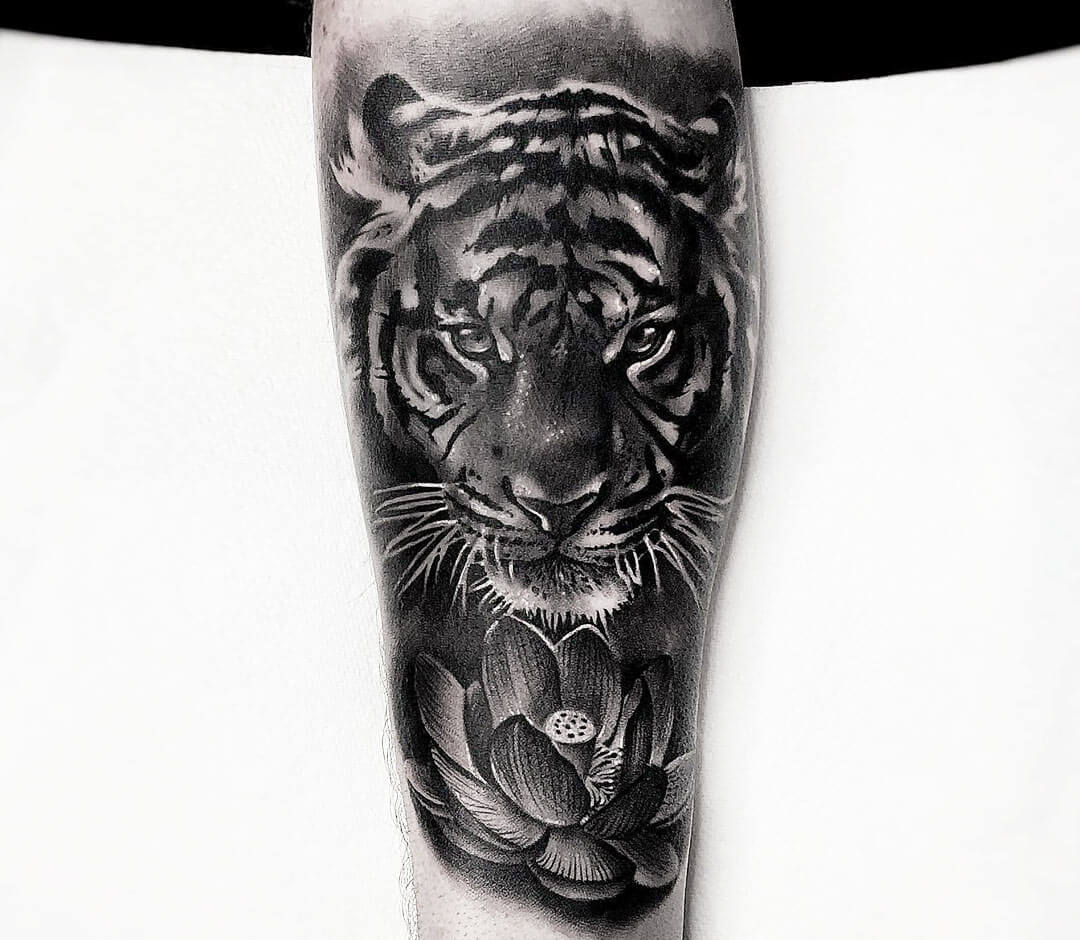 tiger tattoo acetattooz mumbai ghatkopar art 3dtatt  Flickr
