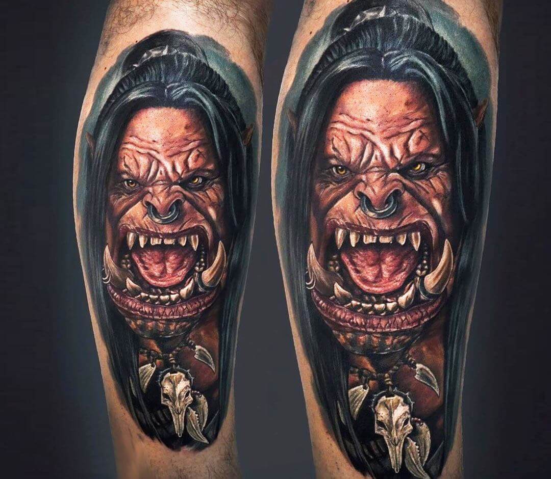 Orc tattoo by Malena Tattoo Photo 23309