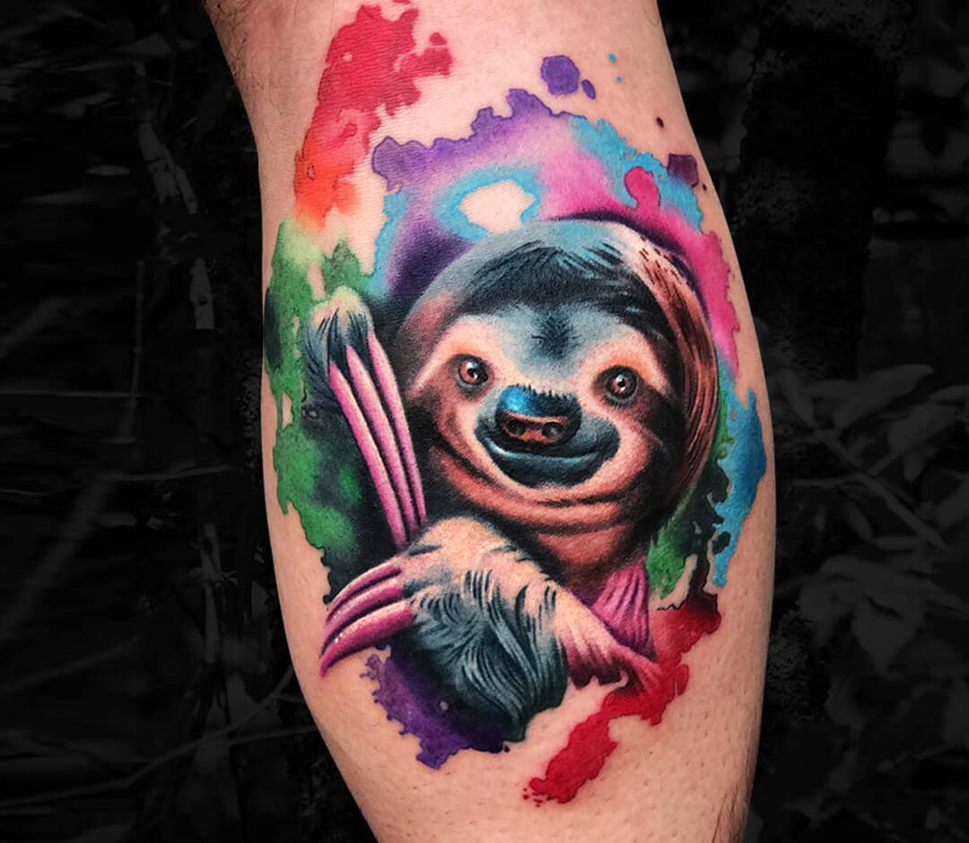 Tattoo uploaded by Carys Cuttlefish  Sloth riding a turtle on a rainbow  email caryscuttlefishhotmailcom to book cute kawaii glitter rainbow  sloth turtle  Tattoodo
