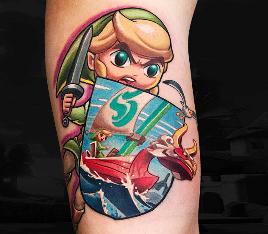 Wind Waker tattoo by Marc Durrant Photo 23218