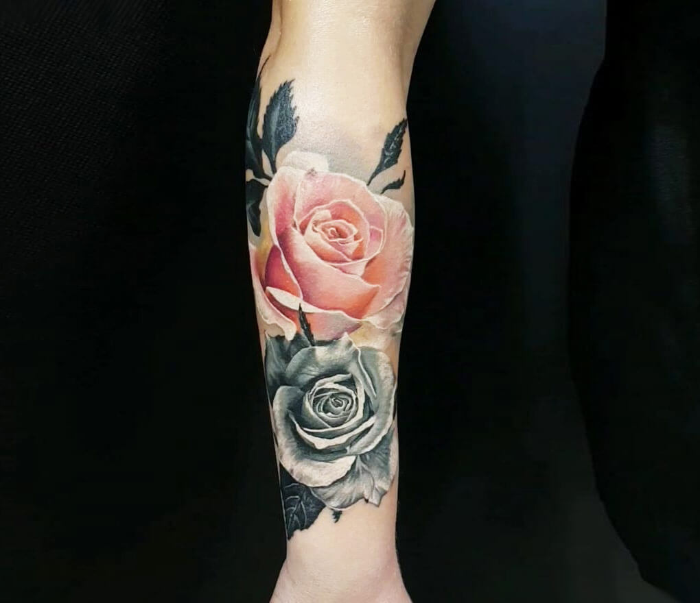 Roses tattoo by Marek Hali | Photo 27141