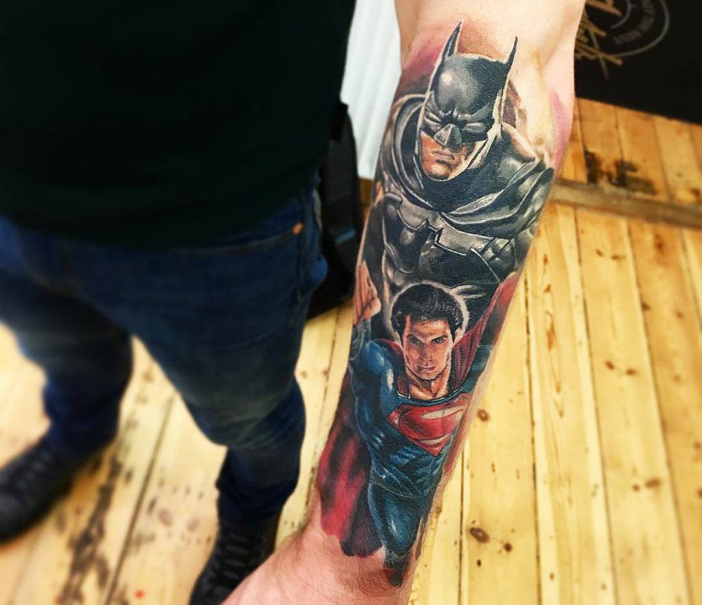 Chronic Ink Tattoo Shops - Superman logo with some added background done by  Fernando. | Facebook