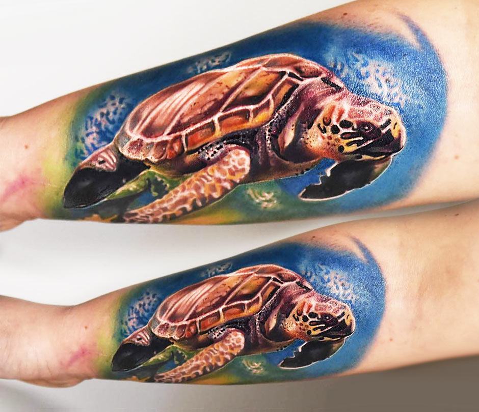 Melanie Loggerhead Sea Turtle Tattoo by joshing88 on DeviantArt