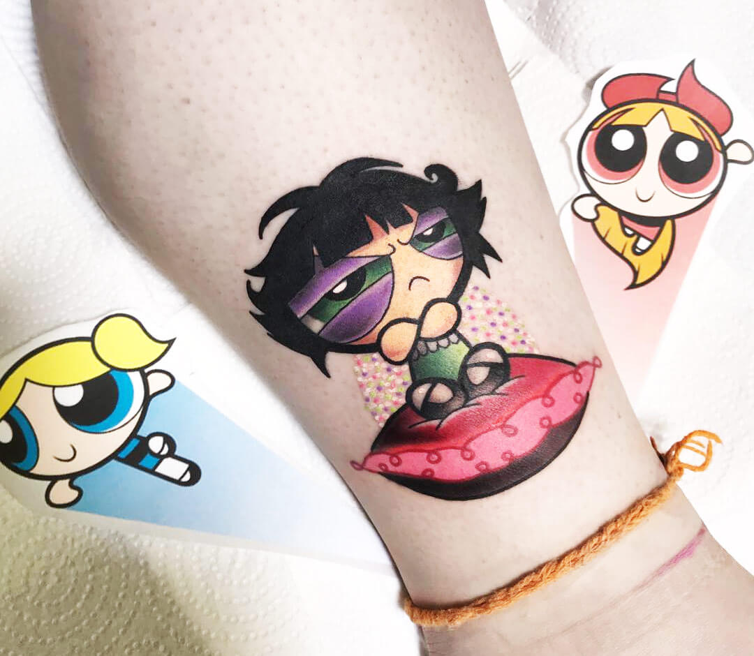 Powerpuff Girls tattoo by Matthew Larkin | Photo 27479