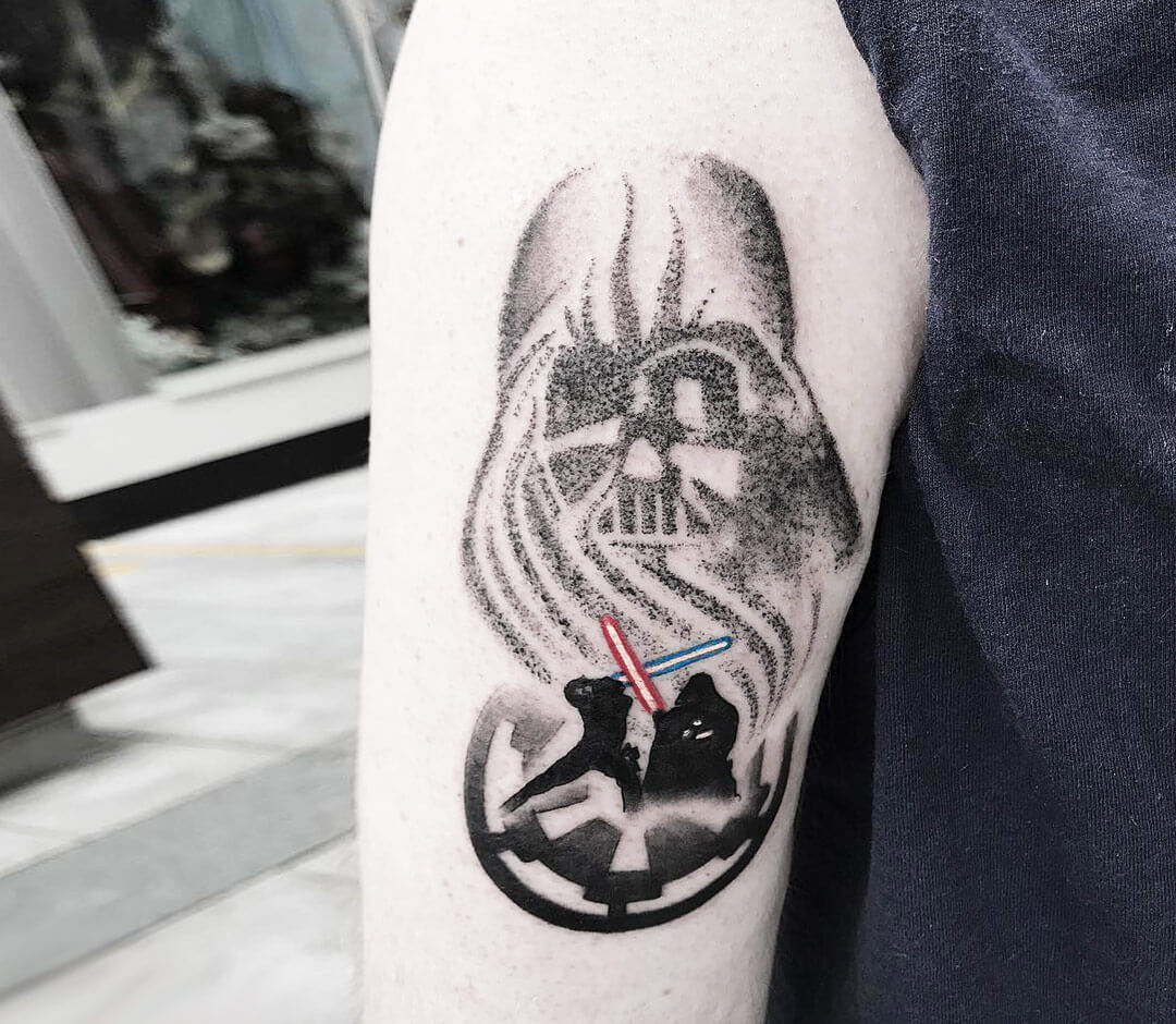 Tattoo uploaded by Arkade Tattoo  Lukes lightsaber from star wars   Tattoodo