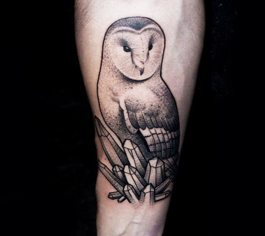 owl tattoos arm