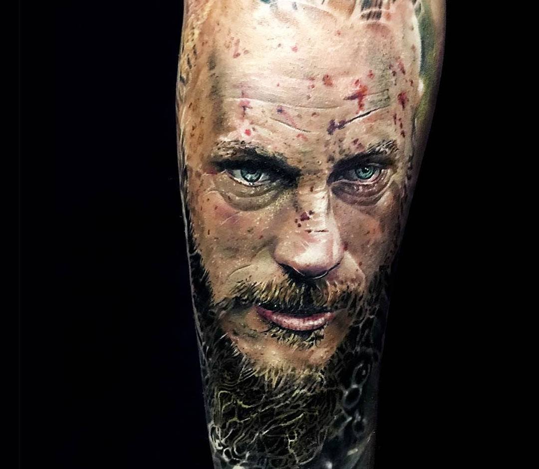 Ragnar Lodbrok tattoo by Michael Taguet | Photo 21090