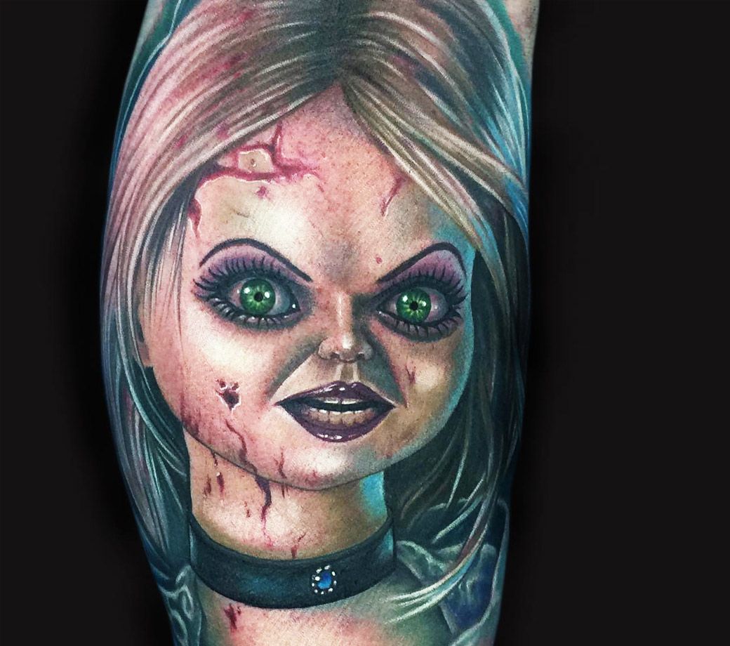 Tattoo photos Gallery. realistic bride of chucky realistic tattoo art Mike ...