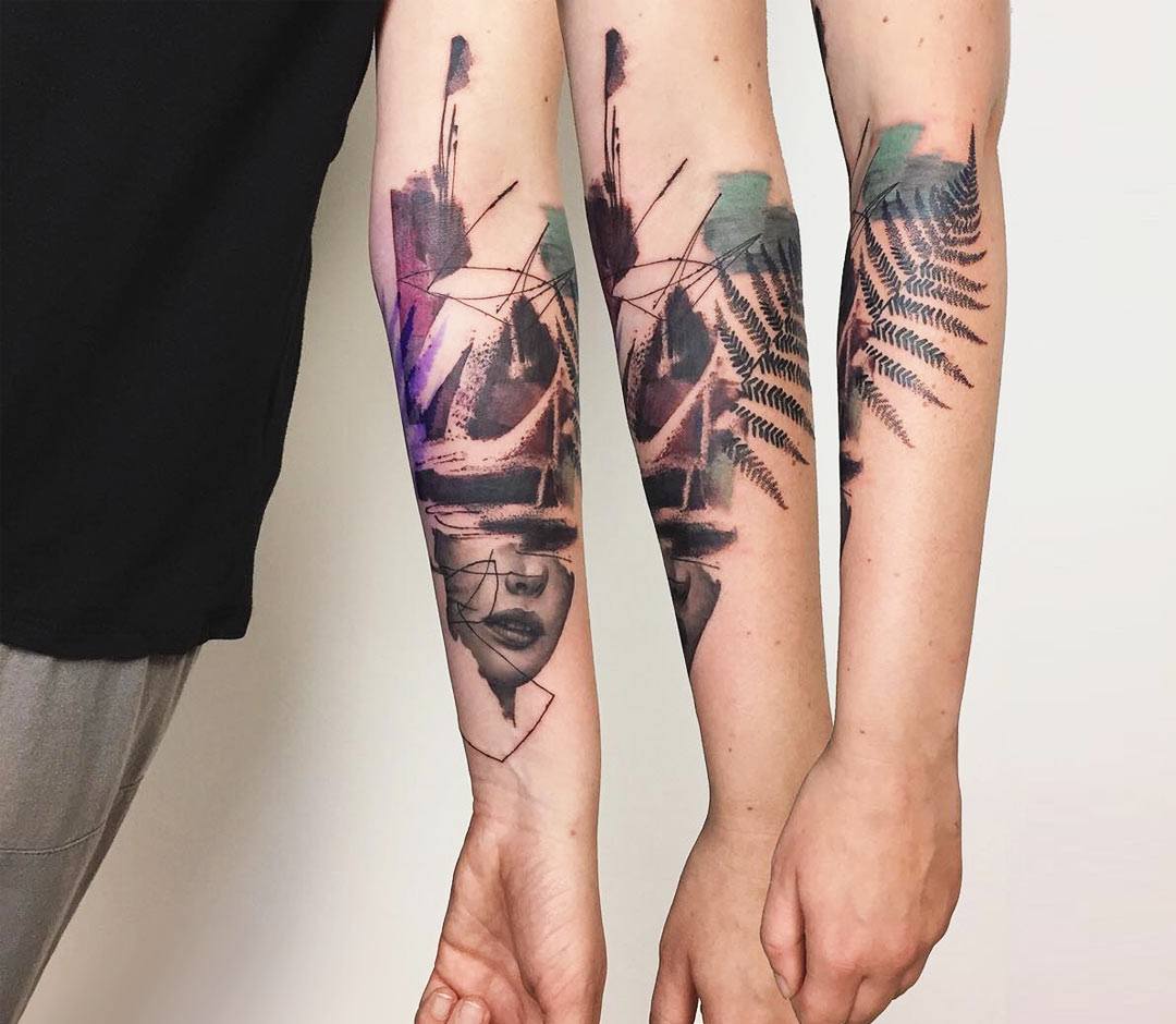 Feverfew and fern tattoo inked on the right calf by Kirk Budden | Fern  tattoo, Tattoos, Beautiful flower tattoos