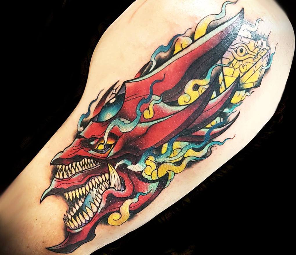 Slifer Dragon tattoo by Minh Luurangon Photo 25004