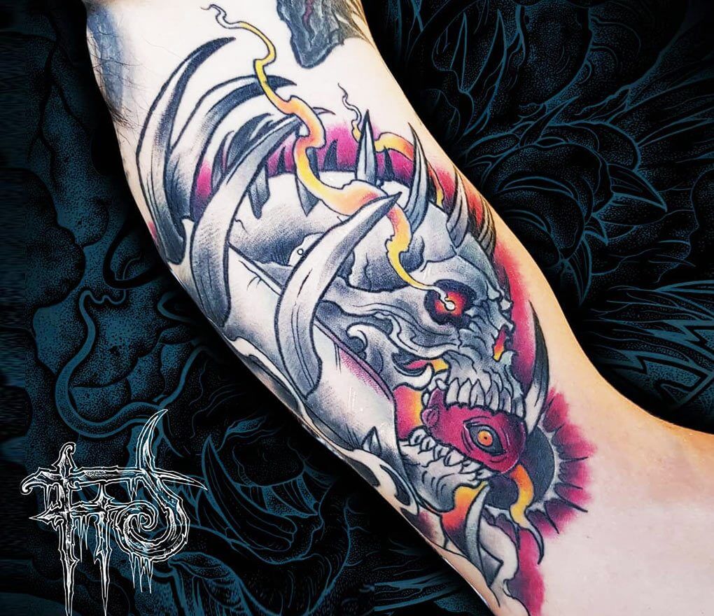 Tattoo uploaded by JenTheRipper  Knight tattoo by Lynn Akura LynnAkura  neotraditional knight  Tattoodo