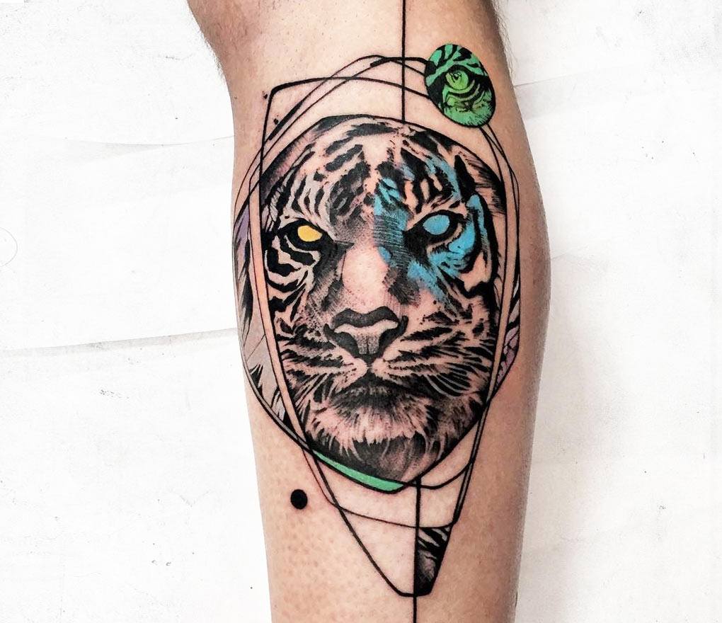 Tiger head tattoo by Mirco Campioni | Photo 25707