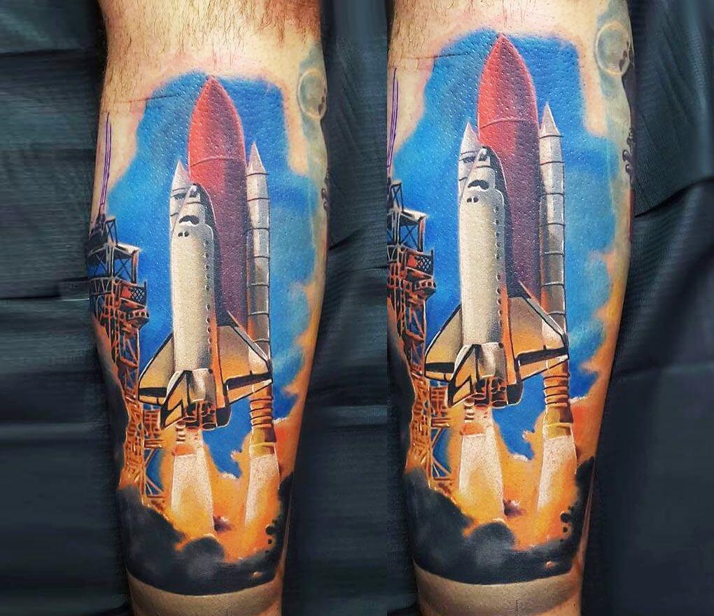 Space Shuttle tattoo by Mloody Tattoo Photo 26216