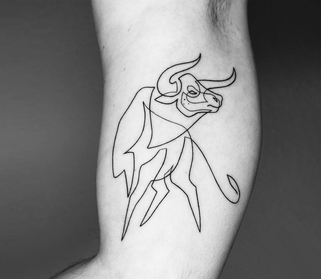 Tattoo uploaded by PK • Traditional bull tattoo by Andy Chiu #AndyChiu  #bulltattoo • Tattoodo