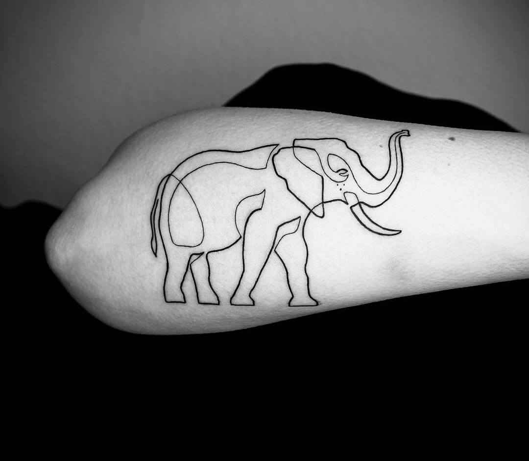 50+ Mind Blowing Elephant Tattoo Designs With Meanings _ Tattoosinsta