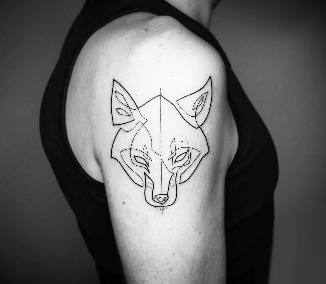 Fox temporary tattoo  Tattooed Now 