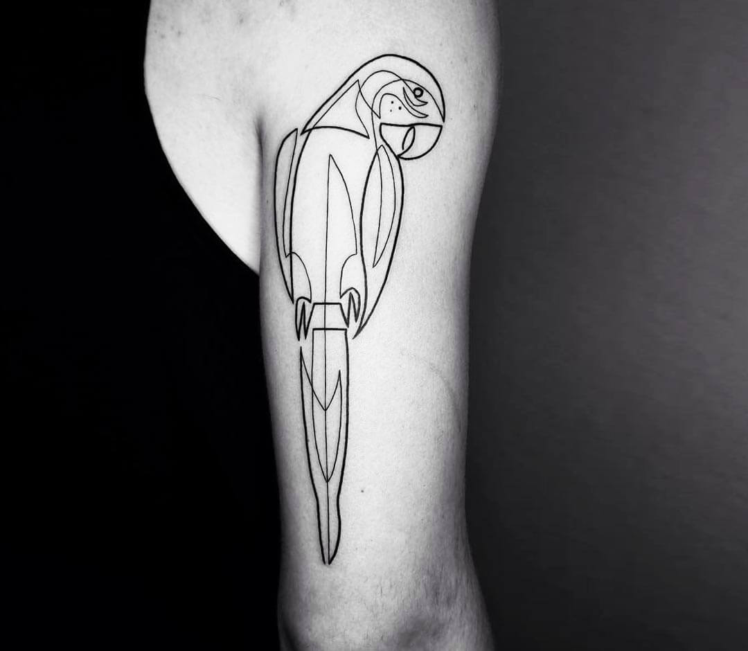 Parrot tattoo by Mo Ganji | Photo 27878