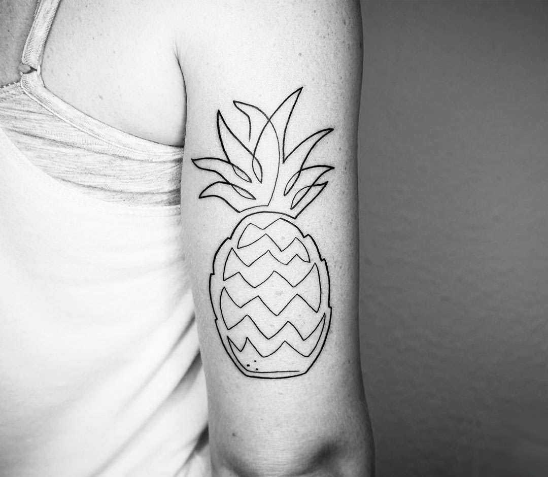 🔥 Pineapple Tattoo: Meaning, and a lot of designs for you!
