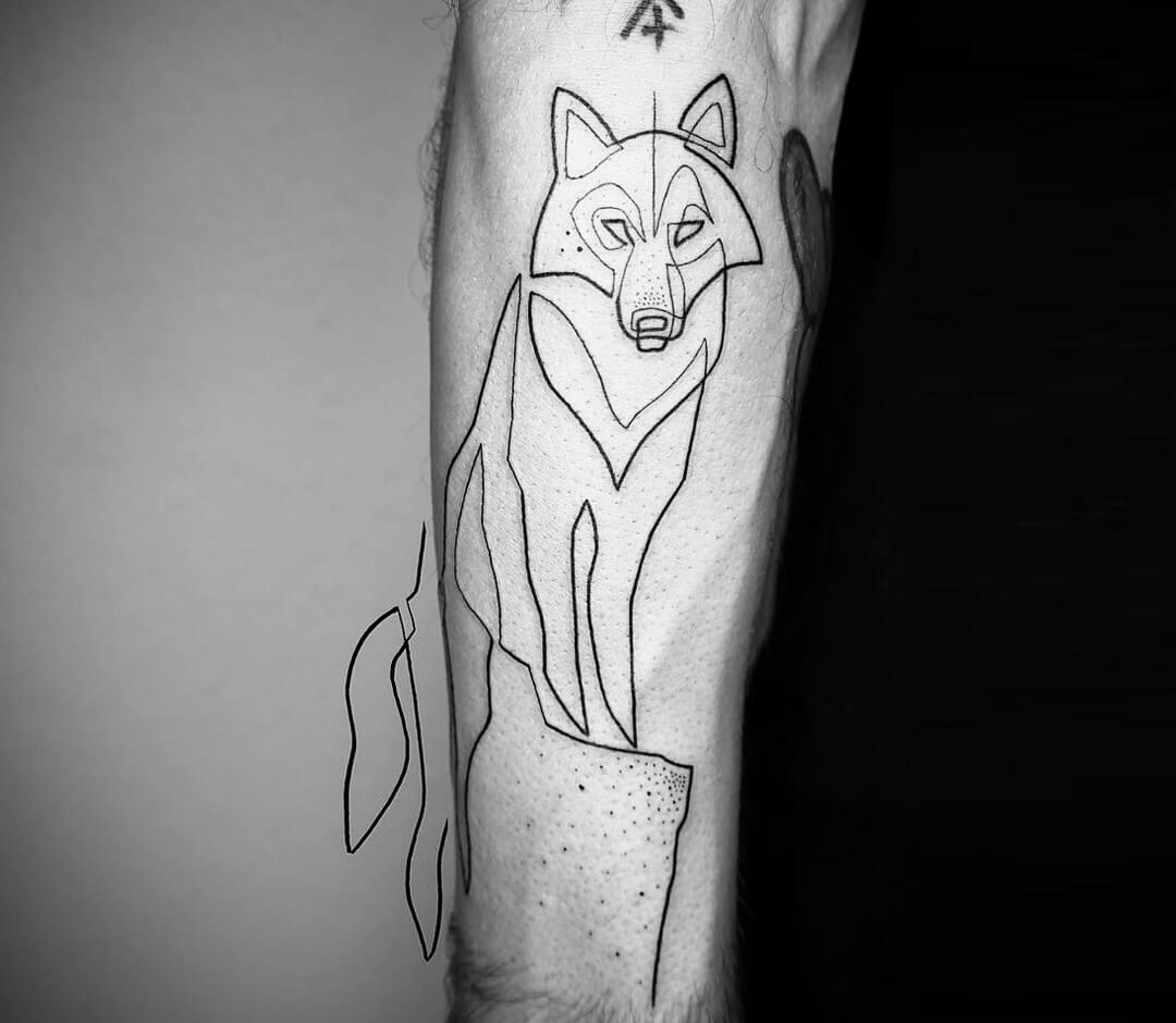 Wolf tattoo by Mo Ganji | Photo 28127