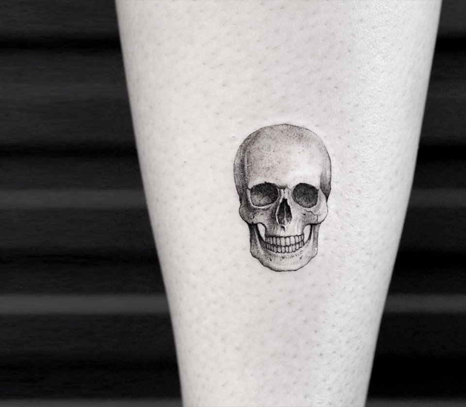 Temporary Tattoo Halloween Tattoo / Skull Tattoo / Large Skull / Tattoo  Flash - Etsy