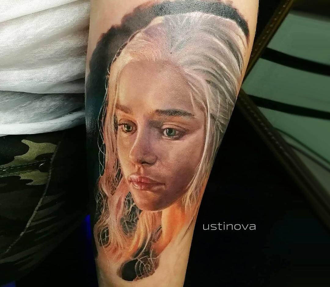 Daenerys Targaryen tattoo by Nastasya Ustinova | Photo 25220