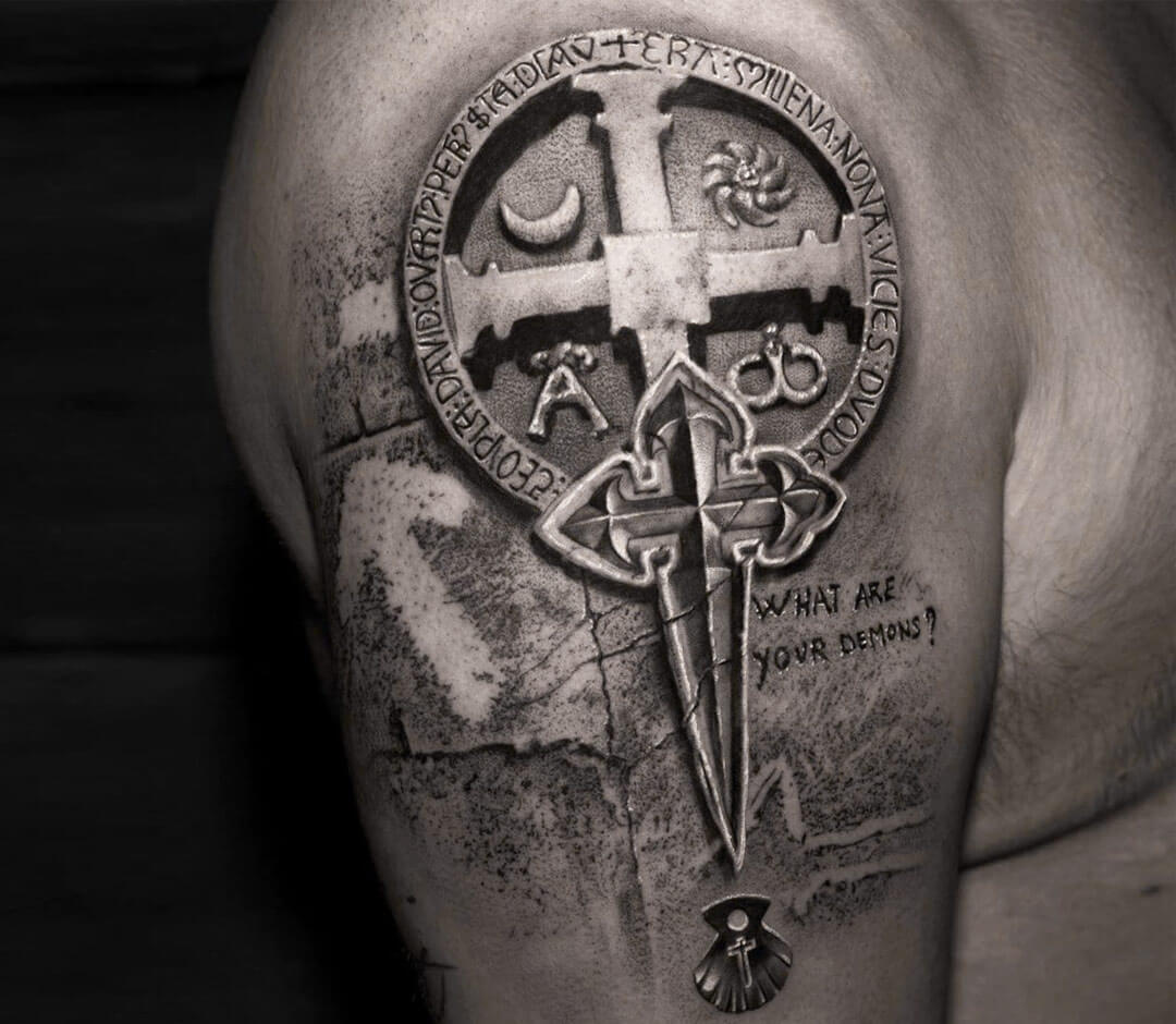 3d symbol tattoo by Niki Norberg