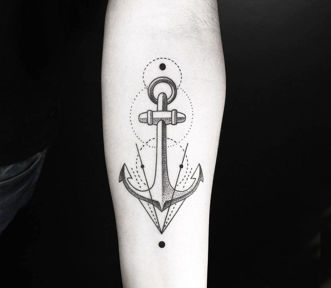 Anchor tattoo by Okan Uckun | Photo 22547