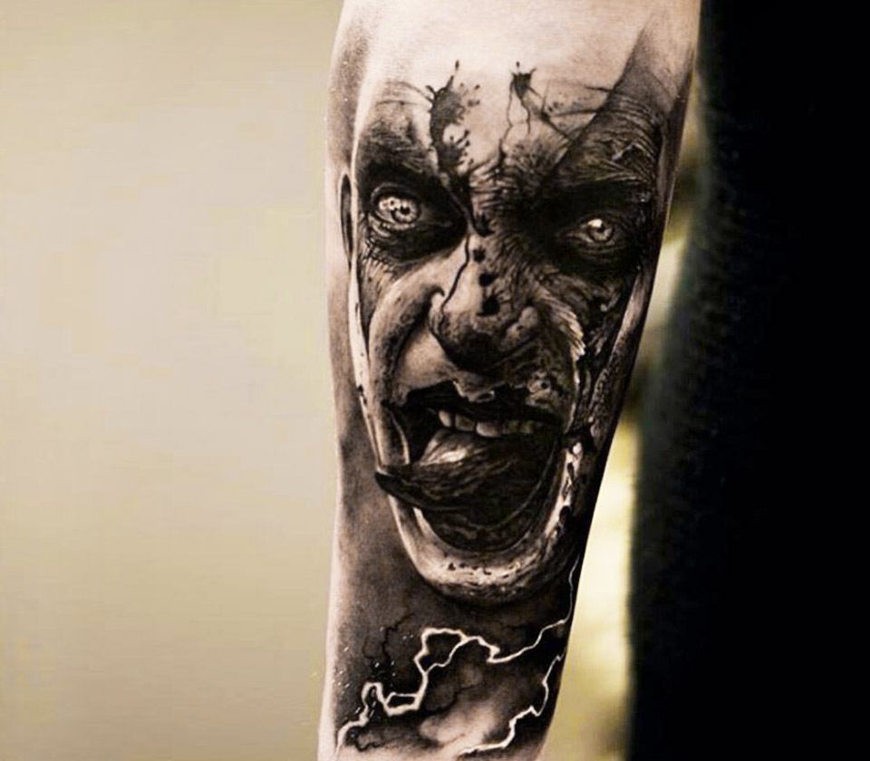 Scary Tattoo Design LFF-00504 | TattooJohnny.com