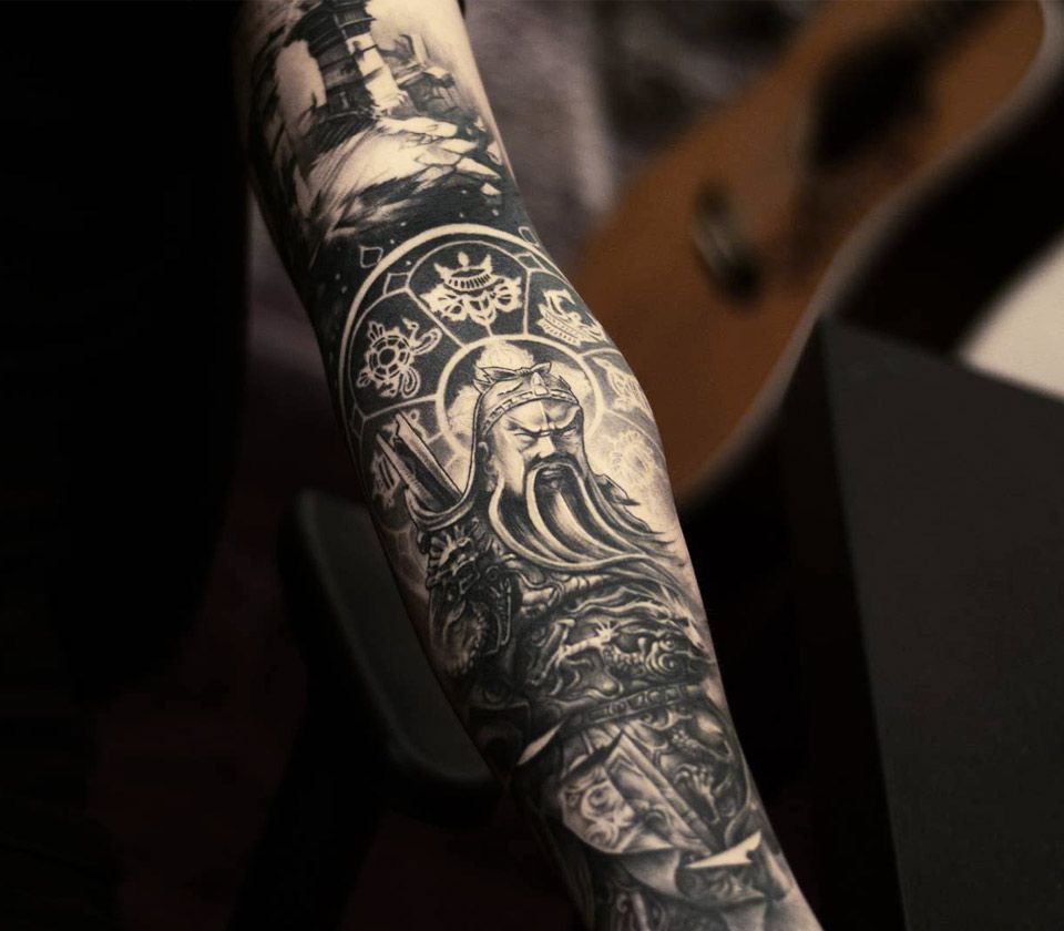 Samurai Forearm Tattoo by Terry Mayo TattooNOW