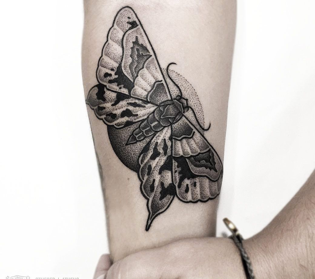 Moth tattoo by Otheser Tattoo | Photo 14684