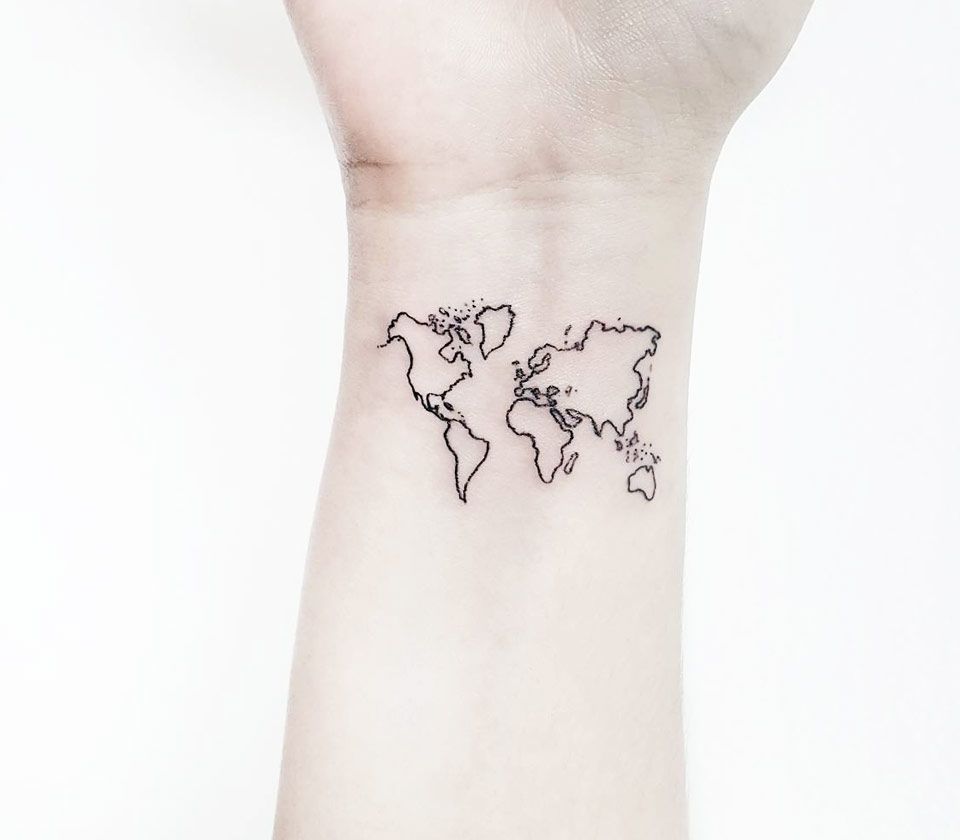 Michigan Map Outline Temporary Tattoo - Set of 3 – Little Tattoos