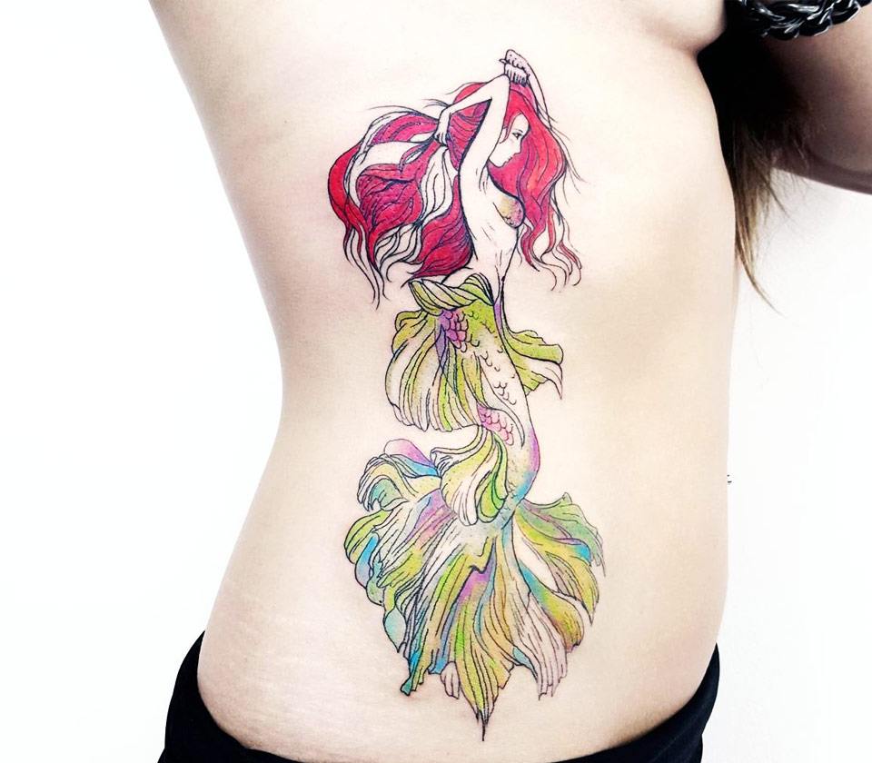 63 Cute Little Mermaid Tattoo Ideas [2024 Inspiration Guide]