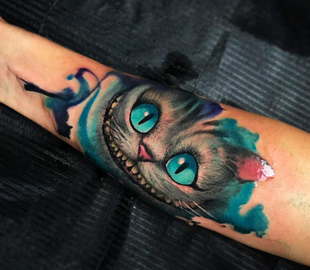 Cheshire Cat tattoo by Pablo Frias Tattoo Photo 28883