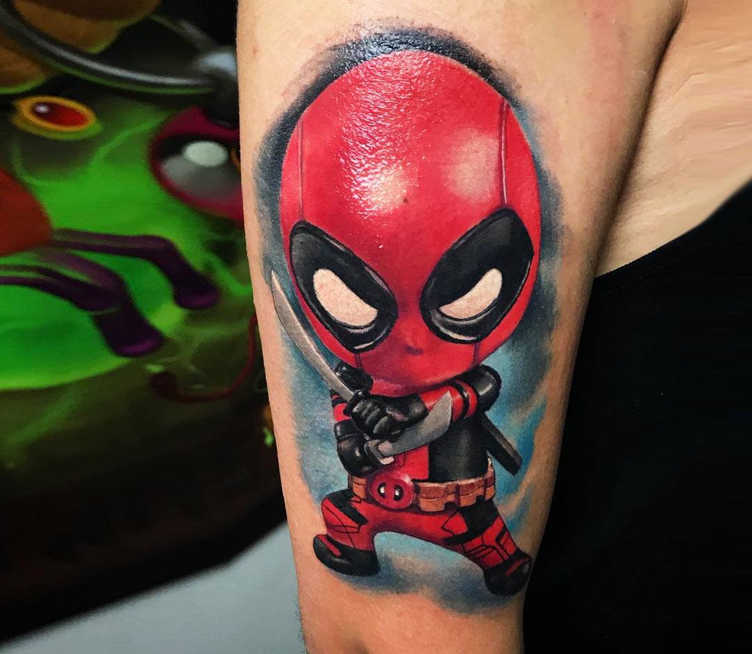 Deadpool tattoo by Pablo Frias Tattoo | Photo 24317