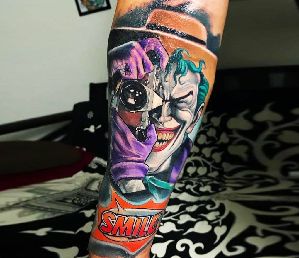 Joker tattoo by Pablo Frias | Photo 23844