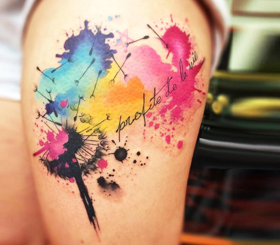 Dandelion tattoo symbolizing   Inksane tattoo studio  Facebook