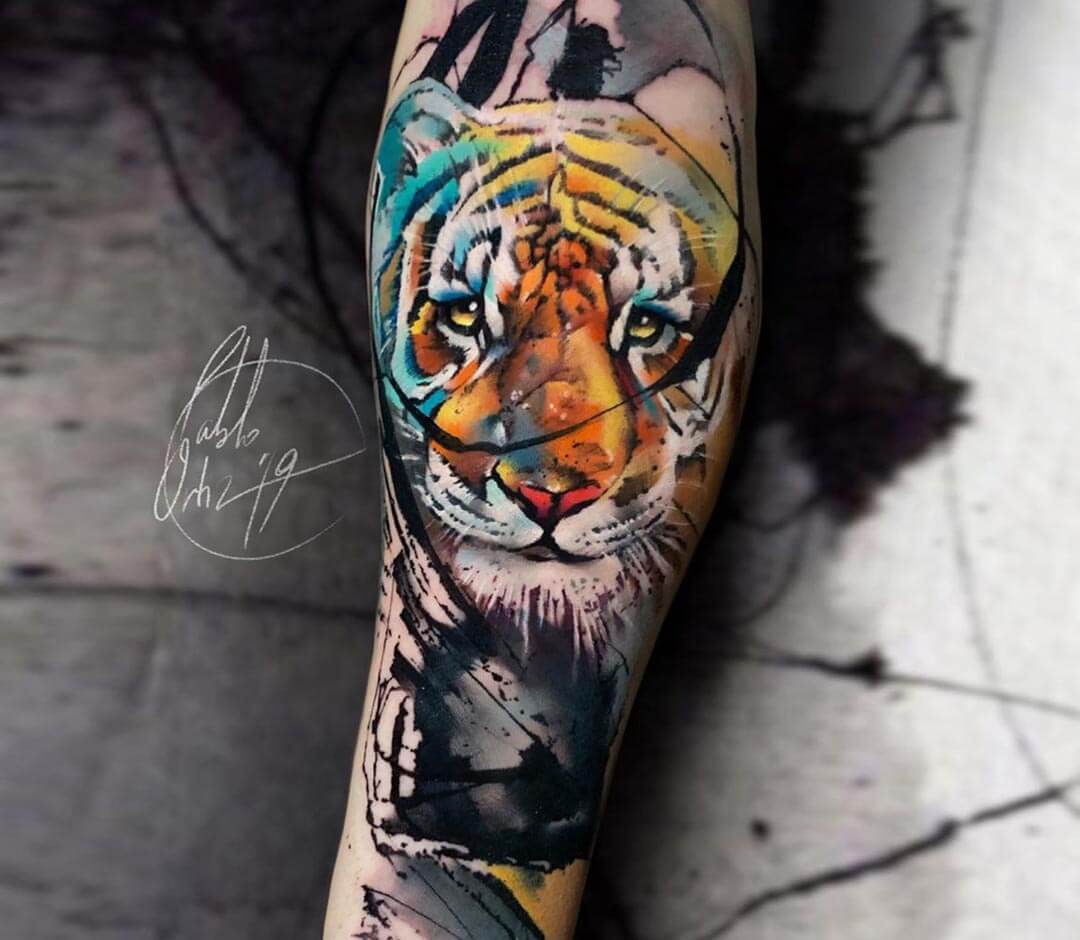Tiger tattoo by Pablo Ortiz | Photo 29490
