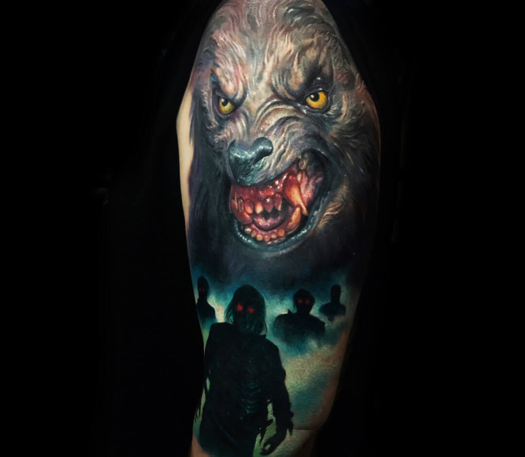 Werewolf tattoo by Daniel Chashoudian: TattooNOW