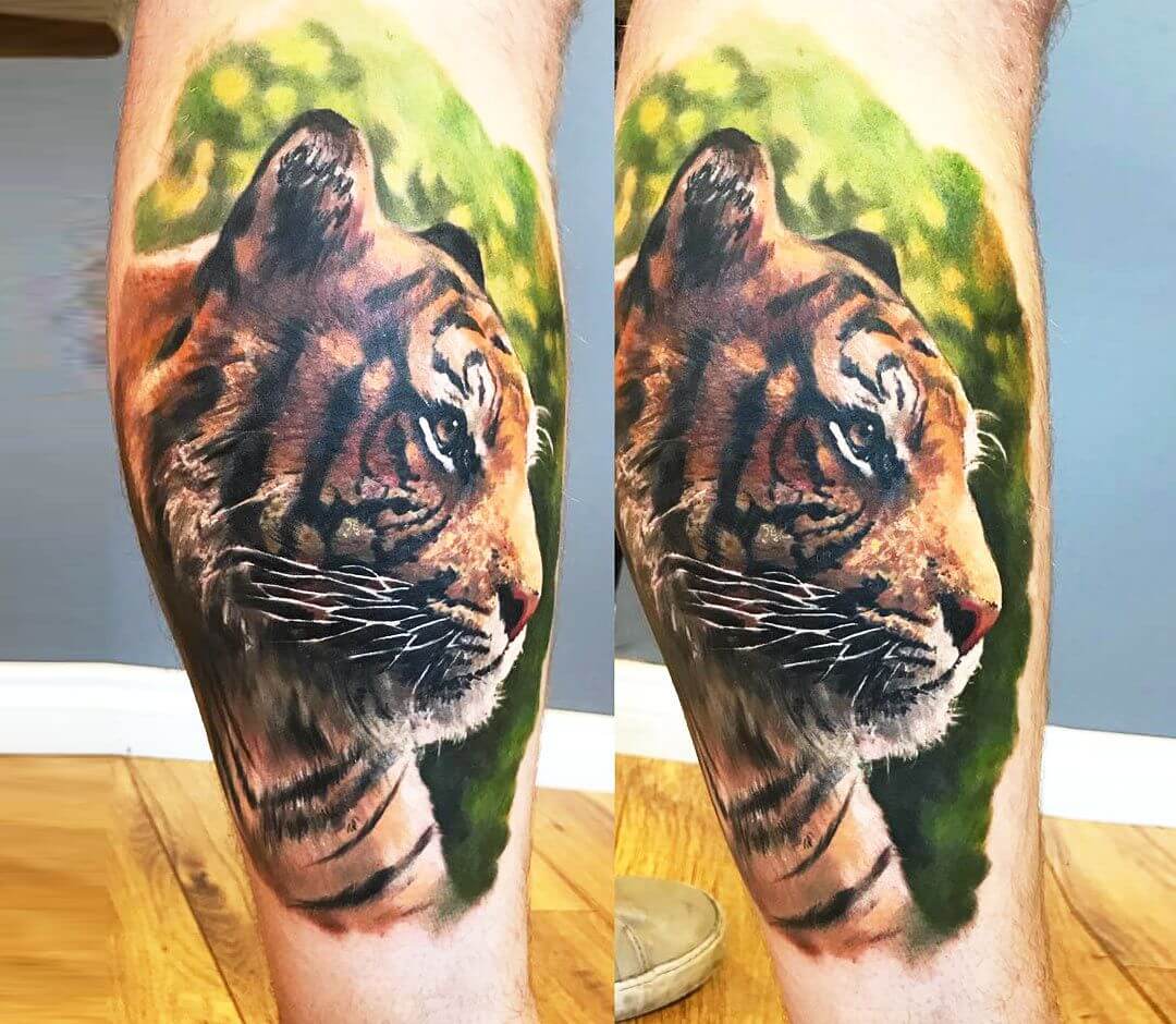 Tiger tattoo by Paulina Lukasik | Photo 23352